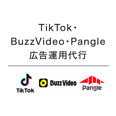 TikTok・BuzzVideo・Pangle広告運用代行